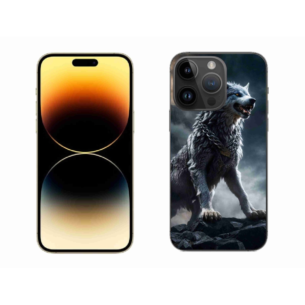 Zselés borítás mmCase iPhone 14 Pro Max készülékhez - farkas 1