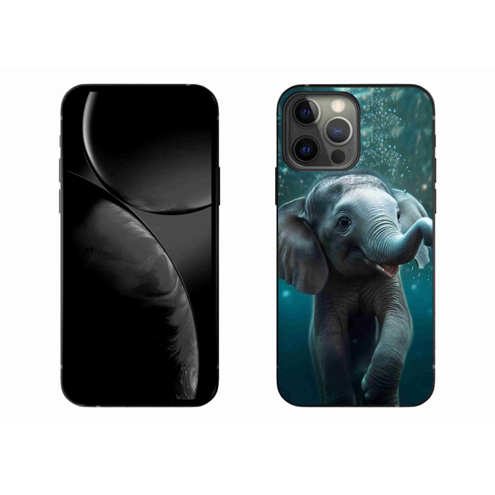 Zselés borítás mmCase iPhone 13 Pro Max készülékhez - elefánt a víz alatt