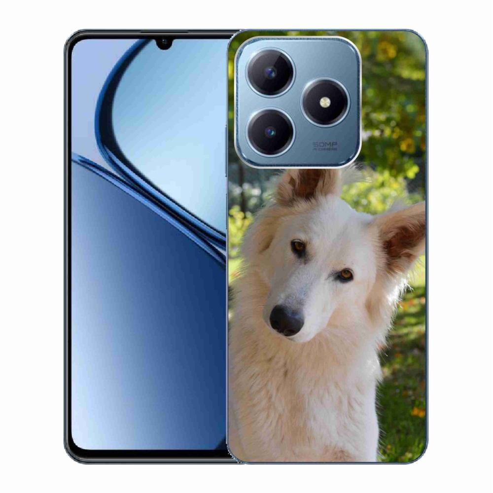 Gél borítás mmCase a Realme C63 készülékhez - Fehér svájci juhász 1