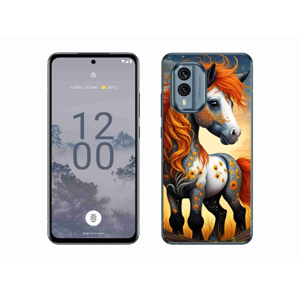 Zselés borítás mmCase a Nokia X30 5G készülékhez - színes póni