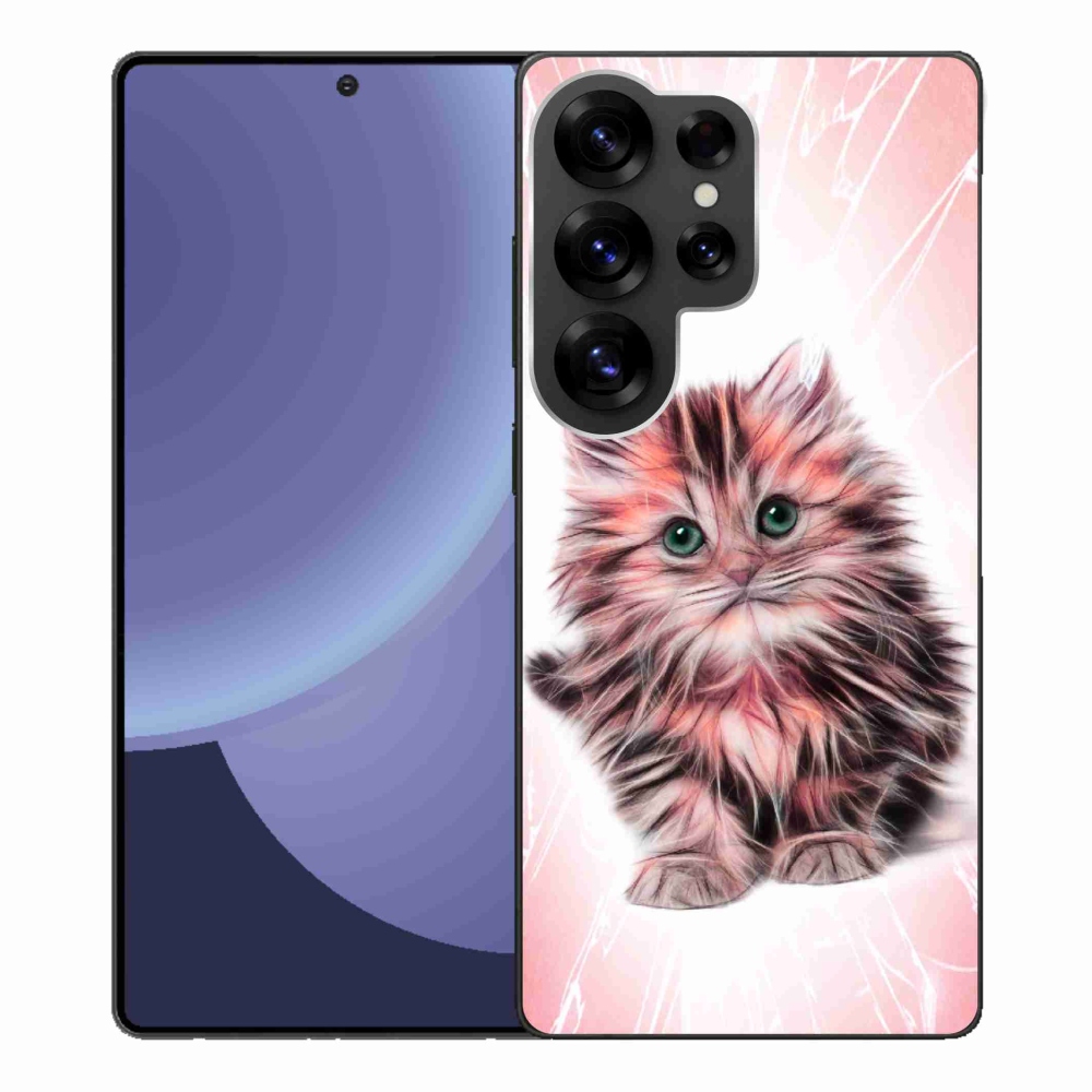 Gél borítás mmCase Samsung Galaxy S25 Ultra készülékhez - aranyos cica