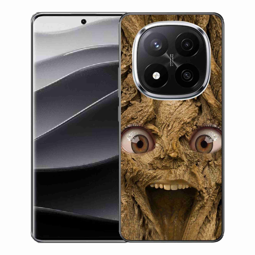 Gél borítás mmCase a Xiaomi Redmi Note 14 Pro+ 5G számára - vidám fa szemekkel