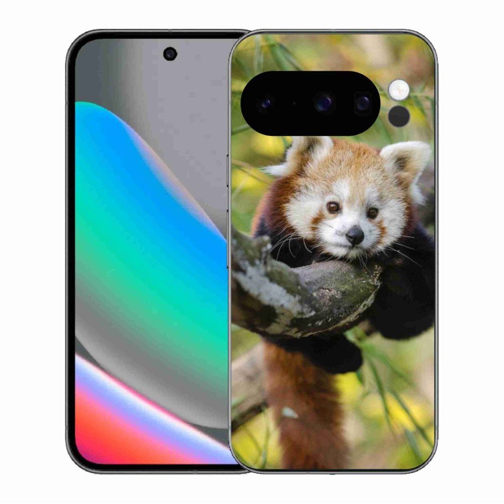 Zselés borítás mmCase a Google Pixel 10 Pro készülékhez - pandavörös