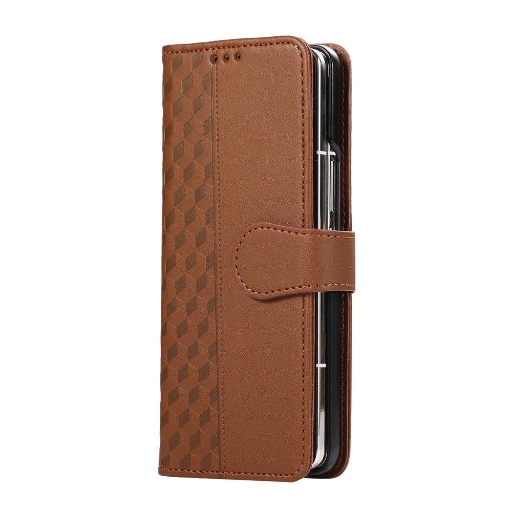 Gridy könyvtáska Samsung Galaxy Z Fold7 5G - barna színben