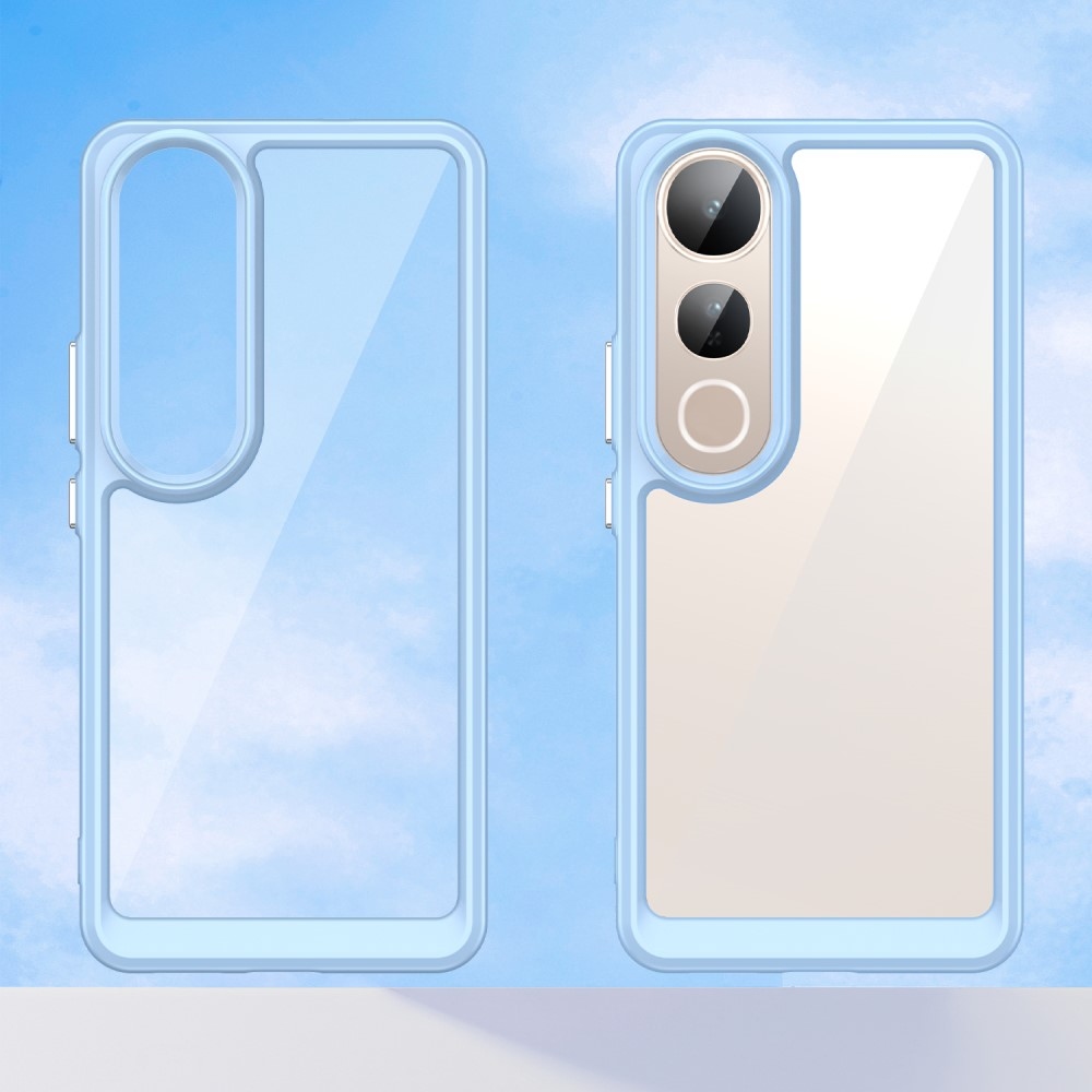 Gél tok fix hátlappal a Vivo V50 Lite 4G/5G készülékhez - kék