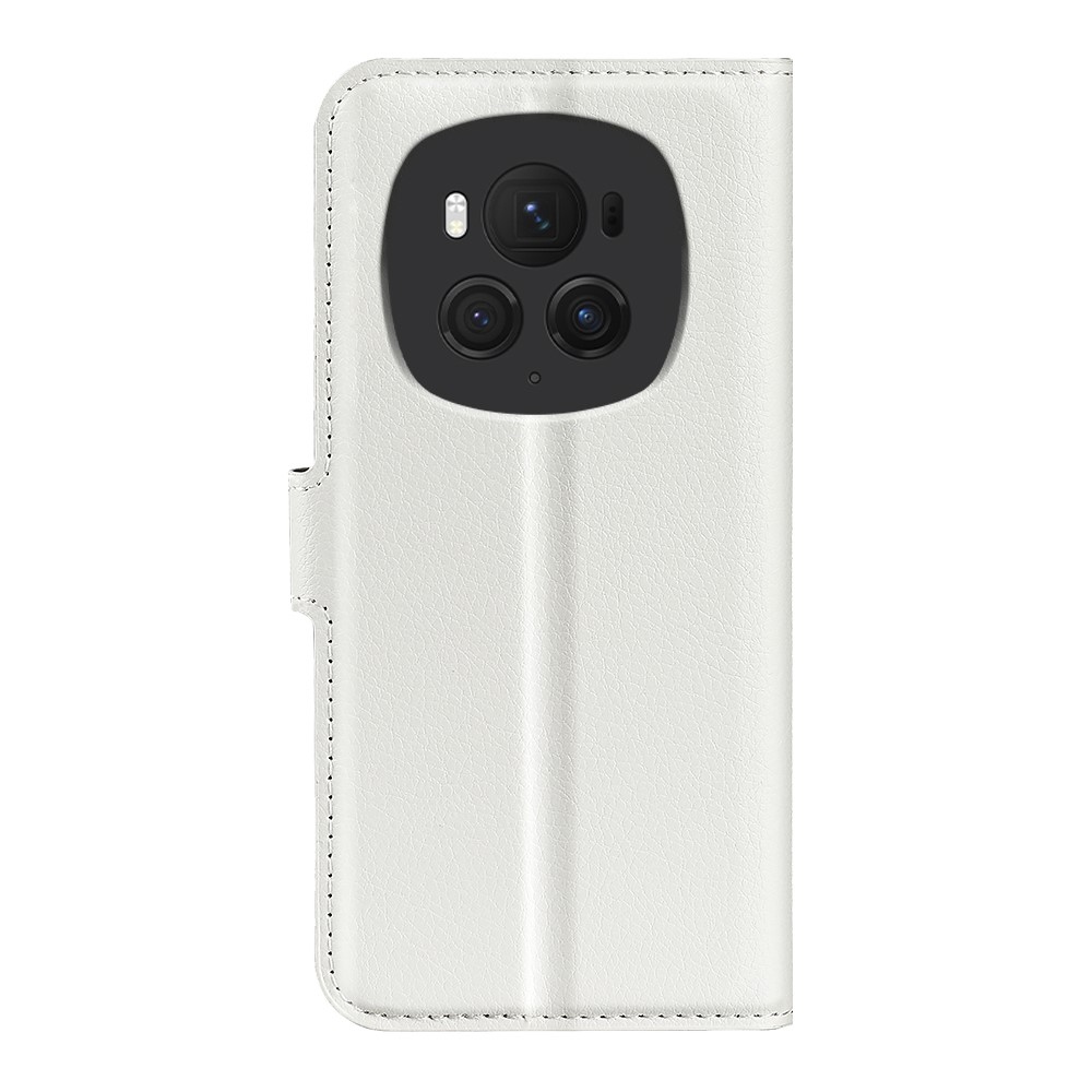 Litchi könyv tok a Honor Magic 6 Pro 5G készülékhez - fehér