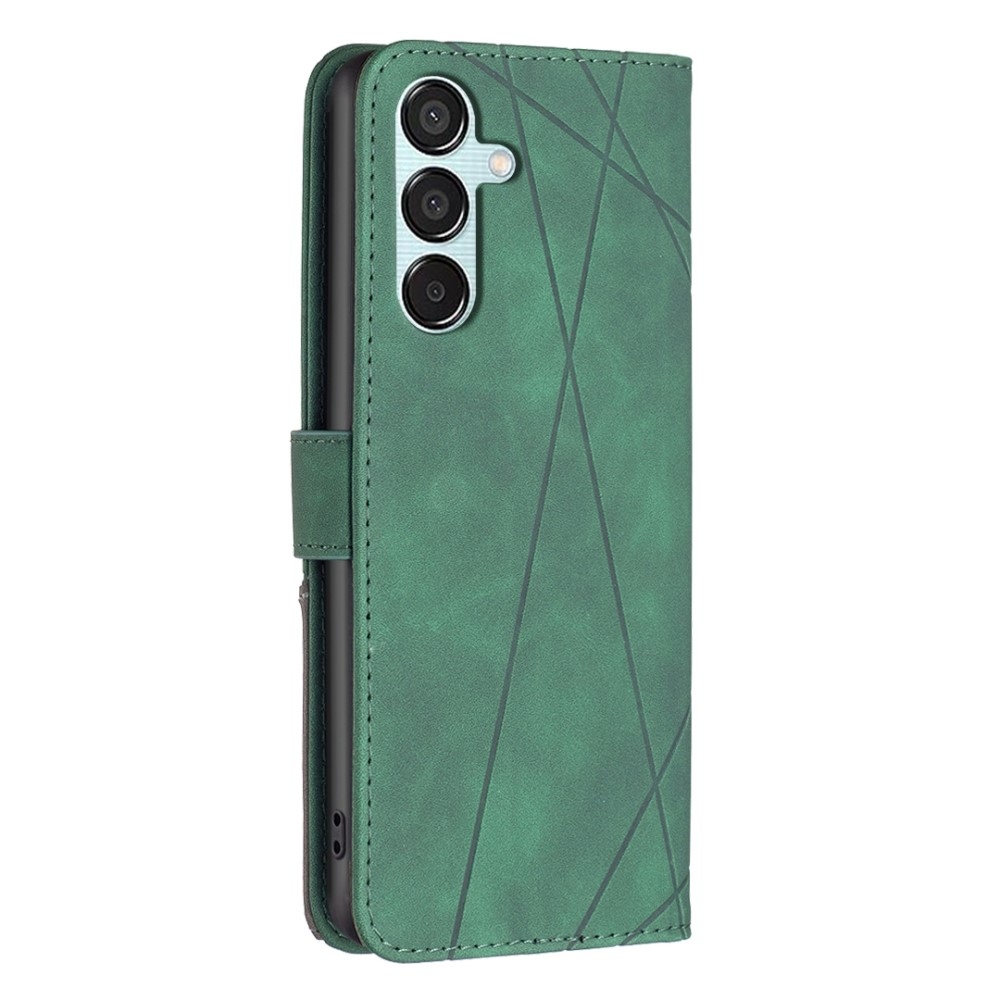 BINFEN könyvtáska Samsung Galaxy M15 5G - zöld