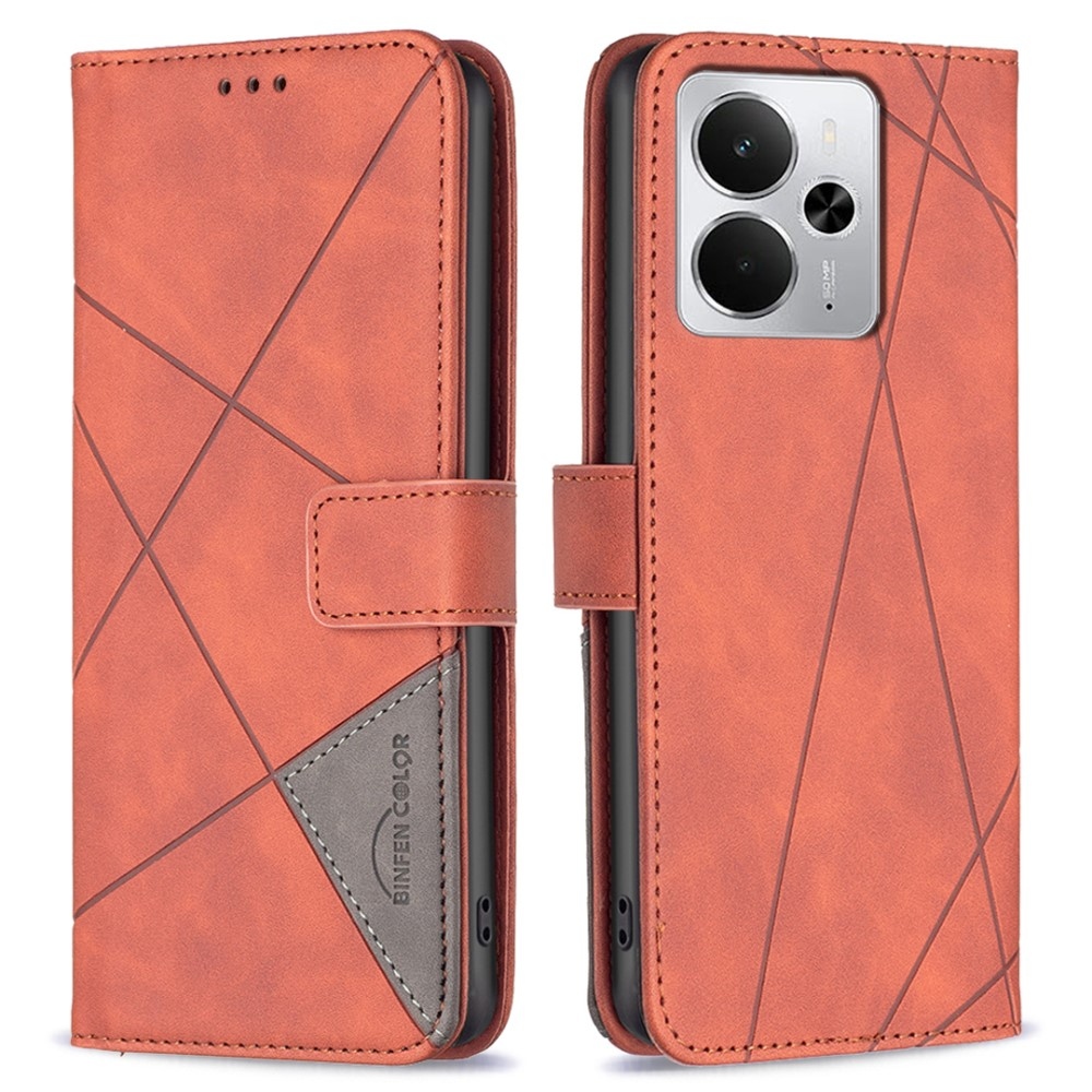 COLOR BNF könyvtáska a Realme 14 5G készülékhez - barna