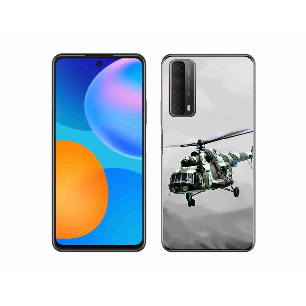 Zselés borítás mmCase a Huawei P Smart (2021) - katonai helikopterhez