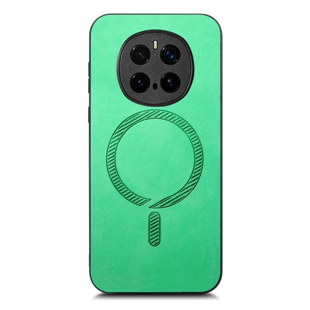 Skiny zselés tok műbőrrel és MagSafe támogatással a Honor Magic 7 Pro 5G készülékhez - zöld színű