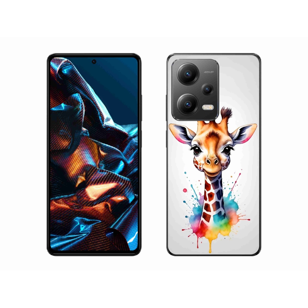 Gél borítás mmCase a Xiaomi Redmi Note 12 Pro 5G-hez - zsiráf 1