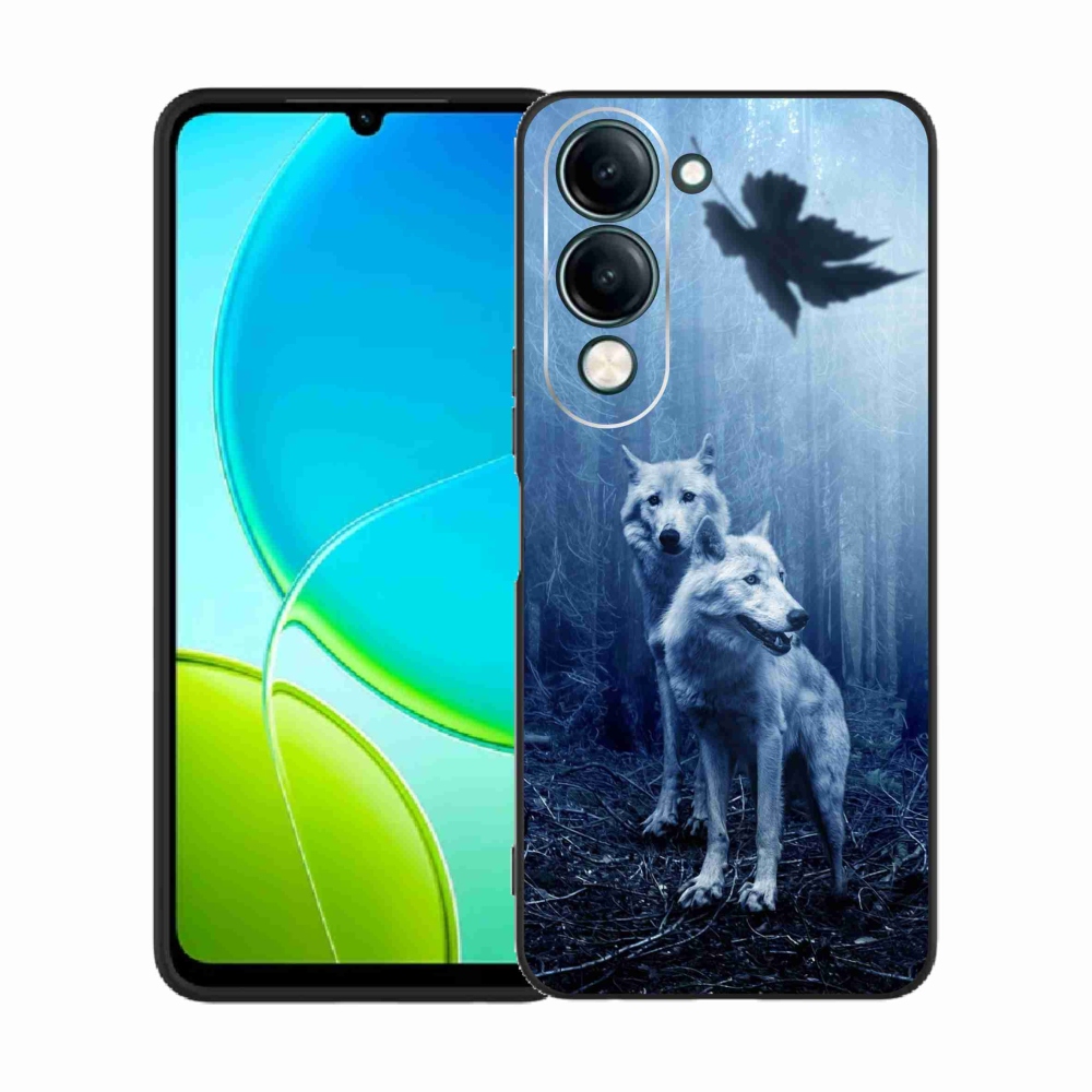 Gél borítás mmCase a Vivo Y29s 5G-hez - farkasok az erdőben
