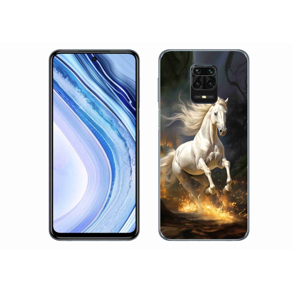 Gél borítás mmCase a Xiaomi Redmi Note 9S-hez - fehér ló 2