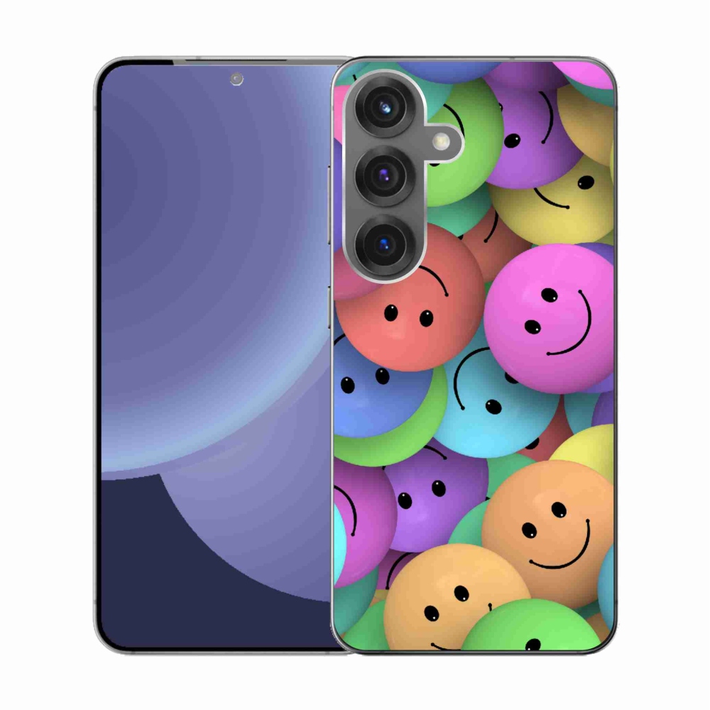 Gél borító mmCase Samsung Galaxy S25 készülékhez - színes smiley-k