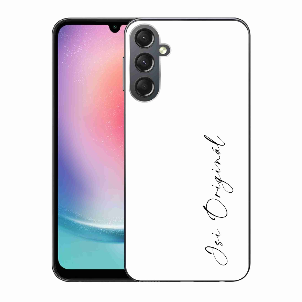 Gél borító mmCase Samsung Galaxy A24 - te vagy az eredeti fehér háttér