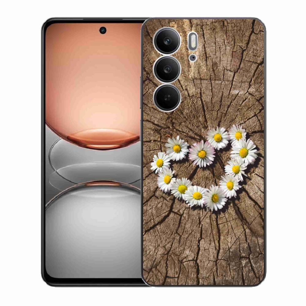 Zselés borítás mmCase a Realme C75 készülékhez - Százszorszép szív