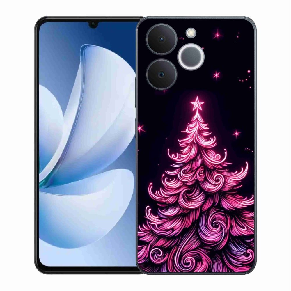 Gél borítás mmCase a Realme Note 70T-hez - neon karácsonyfa 2