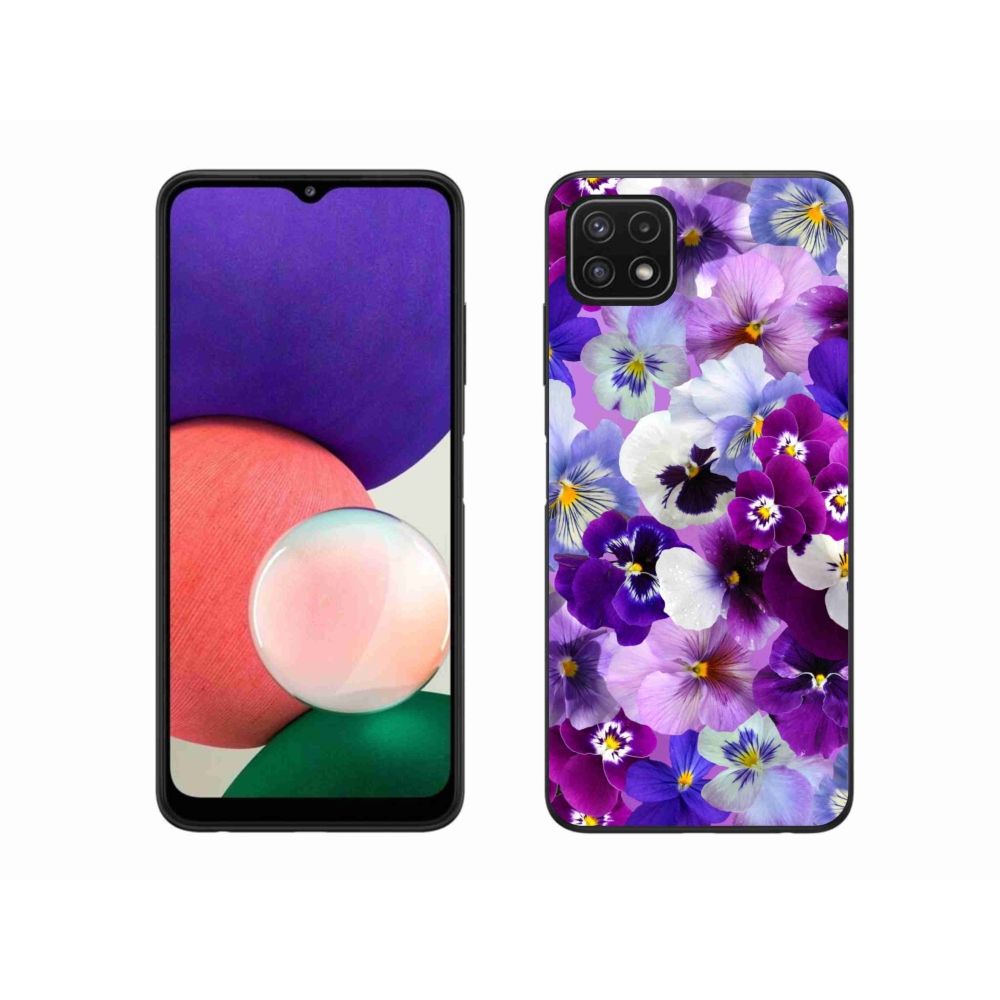 Gél borító mmCase Samsung Galaxy A22 5G - virágok 9