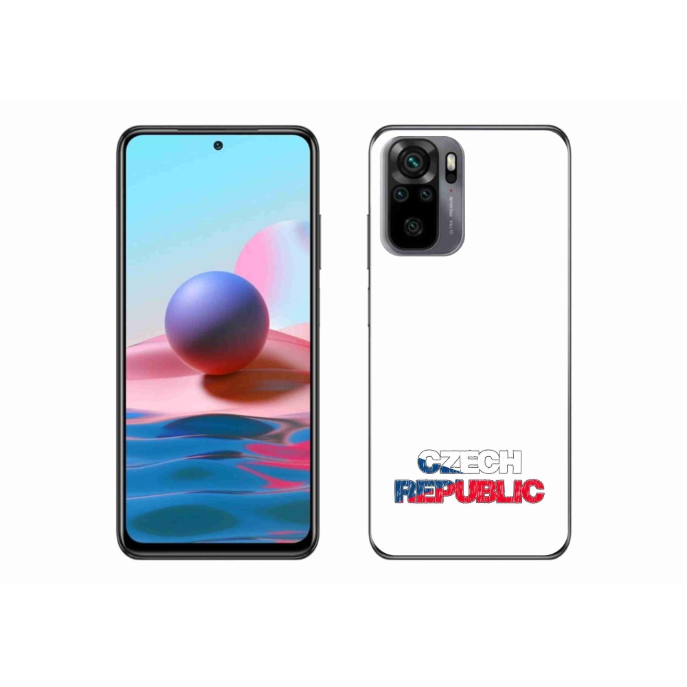 Gél borító mmCase a Xiaomi Redmi Note 10S - Csehország fehér háttérrel