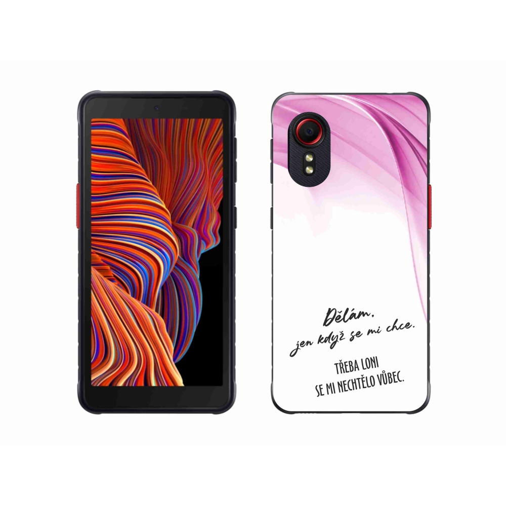 Gél borító mmCase Samsung Galaxy Xcover 5 készülékhez - vicces szöveg 12 fehér háttér