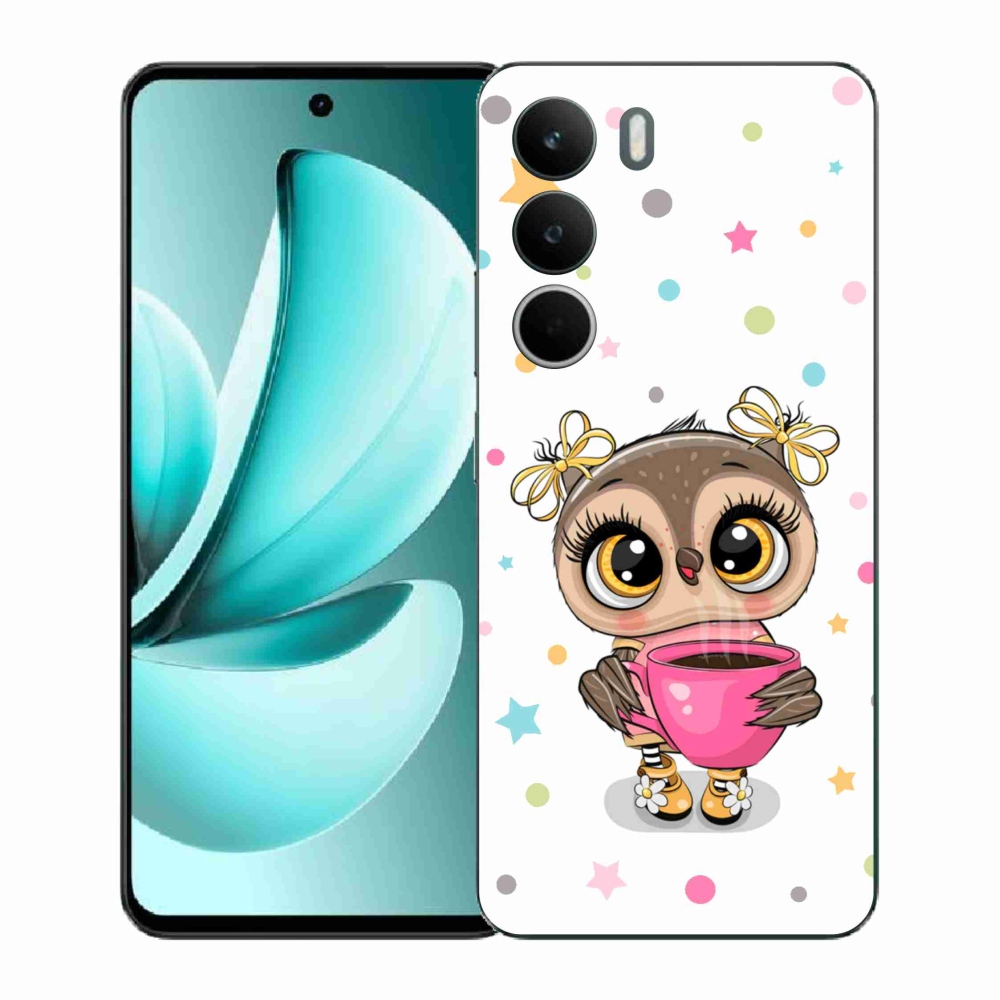 Gél borító mmCase a Realme C71 készülékhez - rajzfilm bagoly