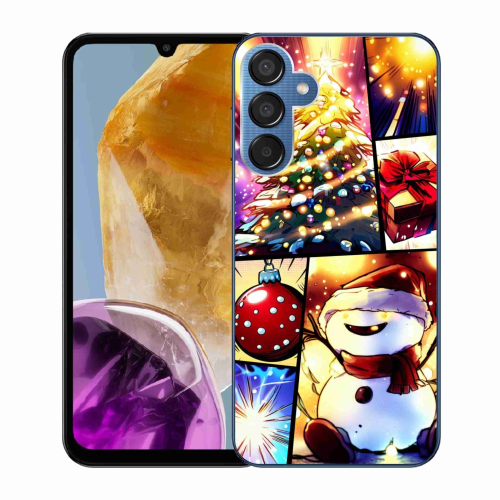 Gél borító mmCase Samsung Galaxy M15 5G - Karácsonyi motívumok 1