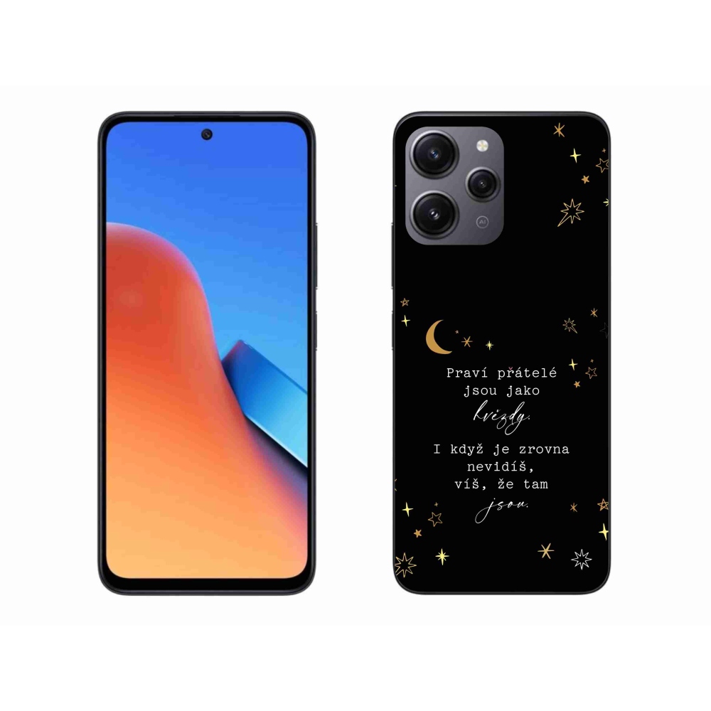 Gél borítás mmCase a Xiaomi Redmi 12 - idézem 6 fekete háttérrel