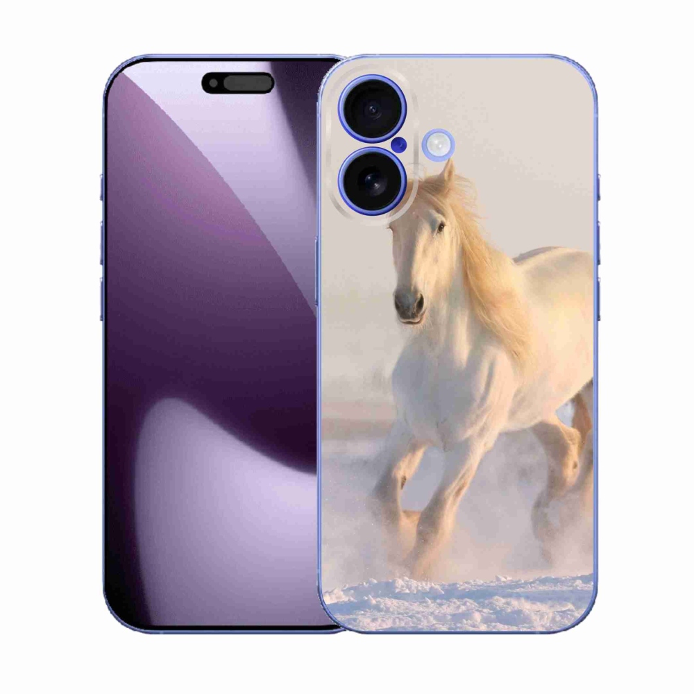 Zselés borítás mmCase iPhone 17 készülékhez - ló a hóban
