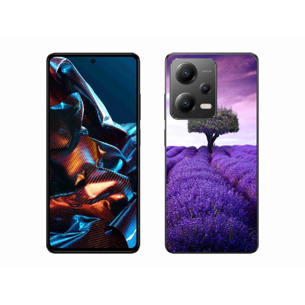 Gél borítás mmCase a Xiaomi Redmi Note 12 Pro 5G-hez - levendula réten