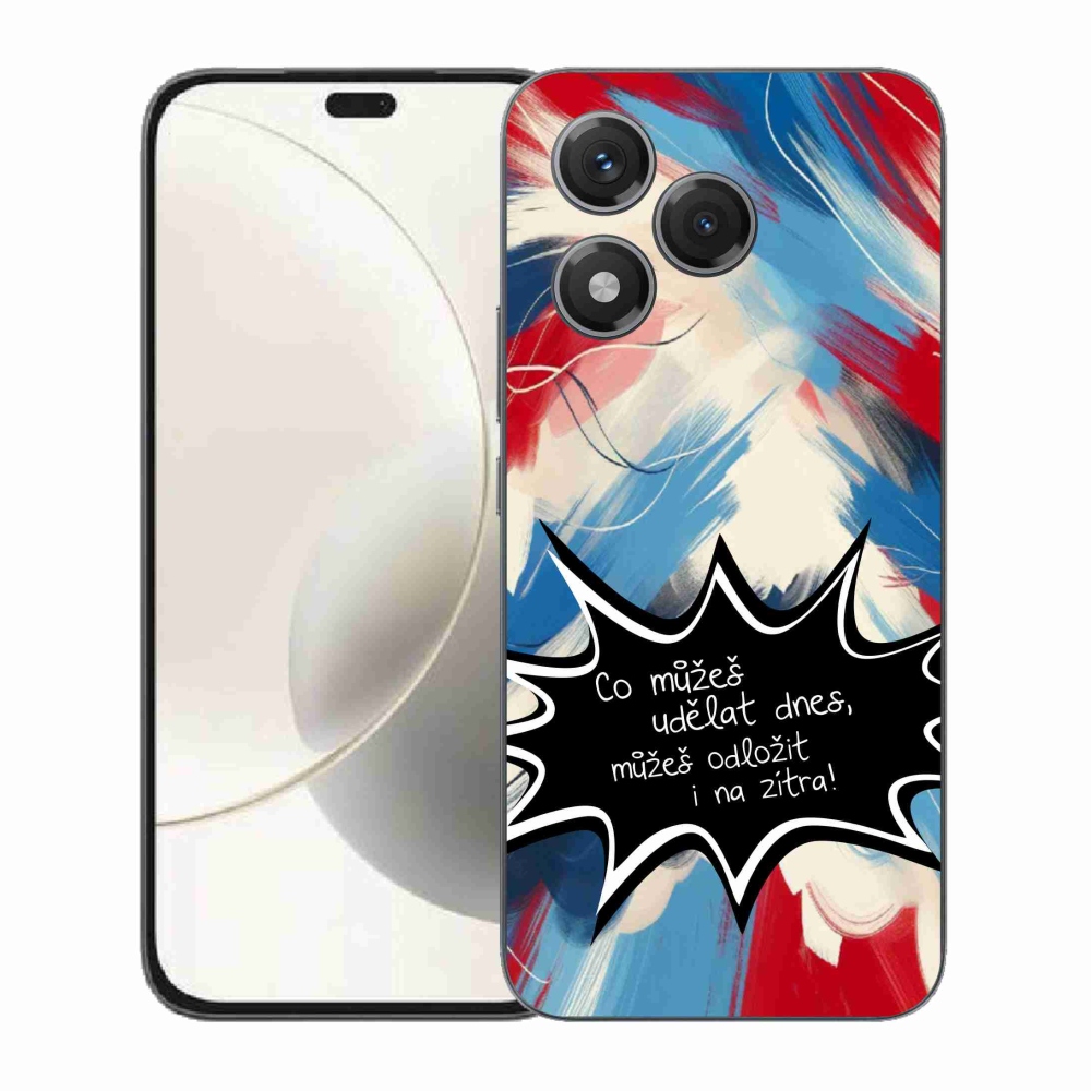 Gél borító mmCase a Honor 400 Lite készülékhez - vicces szöveg 9 fekete háttér