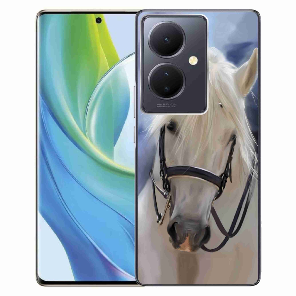Gél borítás mmCase a Vivo V29 Lite 5G - fehér ló Vivo V29 Lite 5G - fehér ló