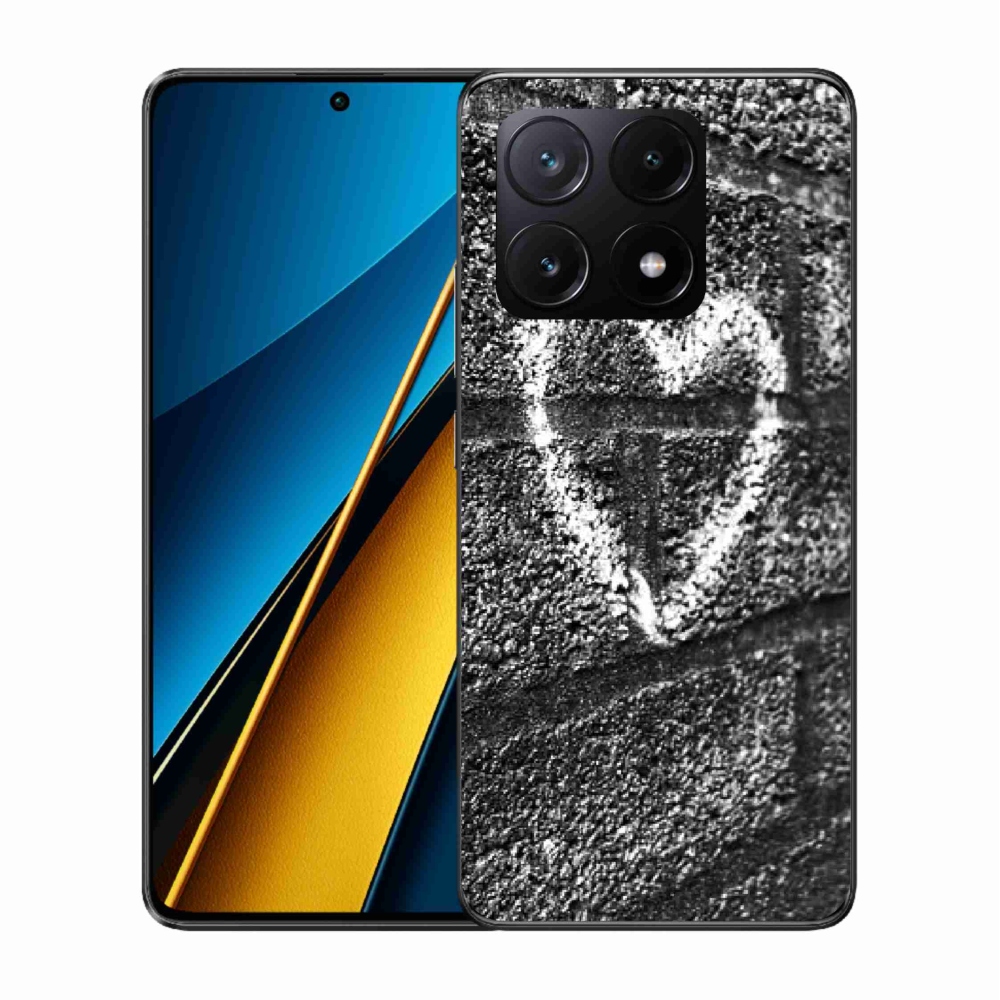 Gél borítás mmCase a Xiaomi Poco X6 Pro 5G számára - szív a falon