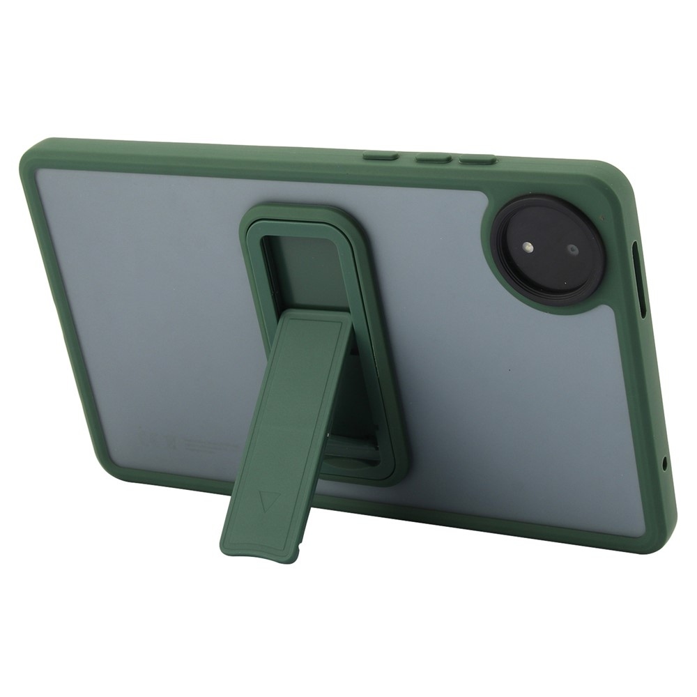 Skiny zselés tok kemény hátlappal és flip állvánnyal Xiaomi Redmi Pad SE 8.7-hez - zöld színű