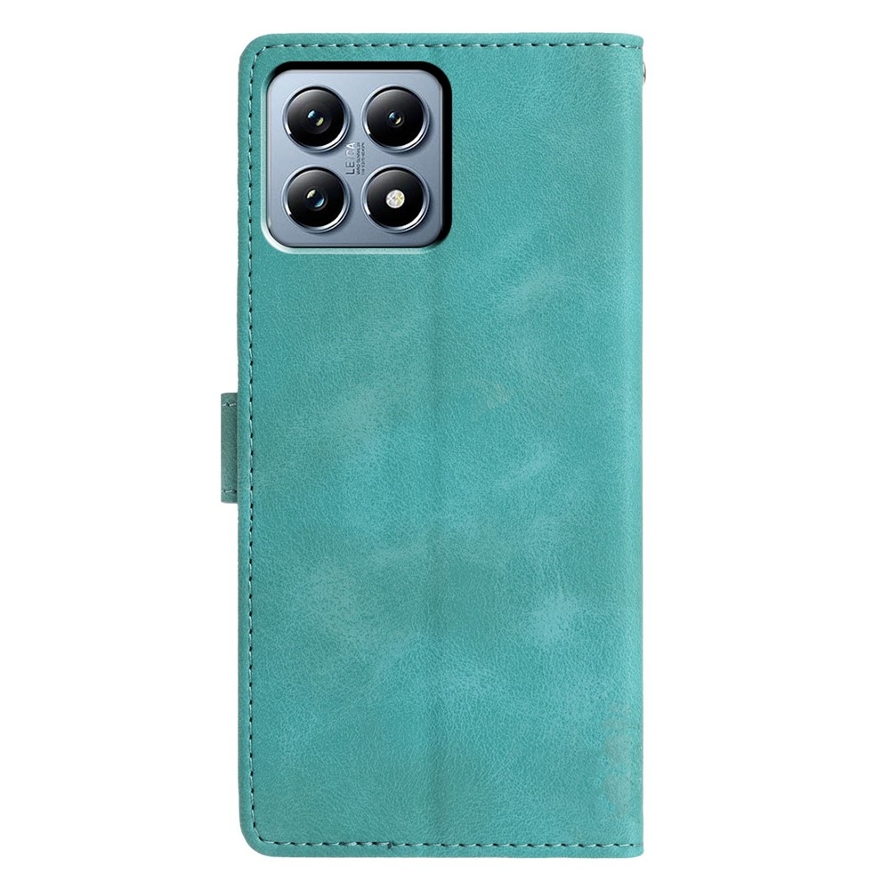 Háromszögek könyv tok Xiaomi 15T Pro - teal - teal