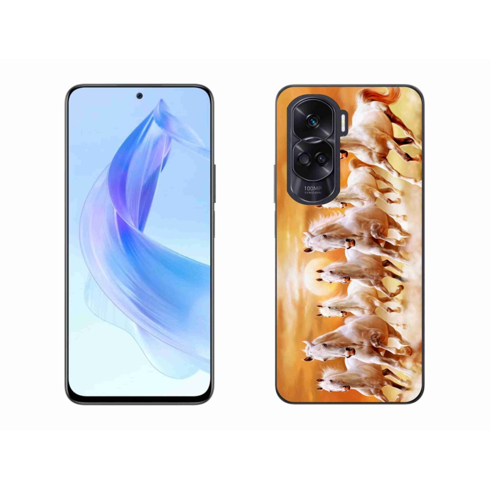 Gél tok mmCase a Honor 90 Lite készülékhez - lovak 2