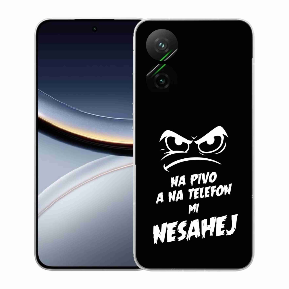 Gél borító mmCase a Xiaomi Poco F7 5G számára - sör motívum 2 fekete háttér