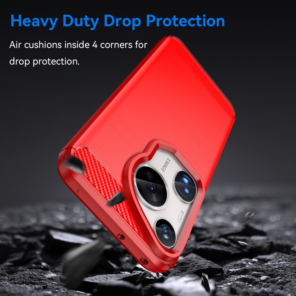 Szénálló zselés tok a Huawei Pura 70 Ultra számára - piros