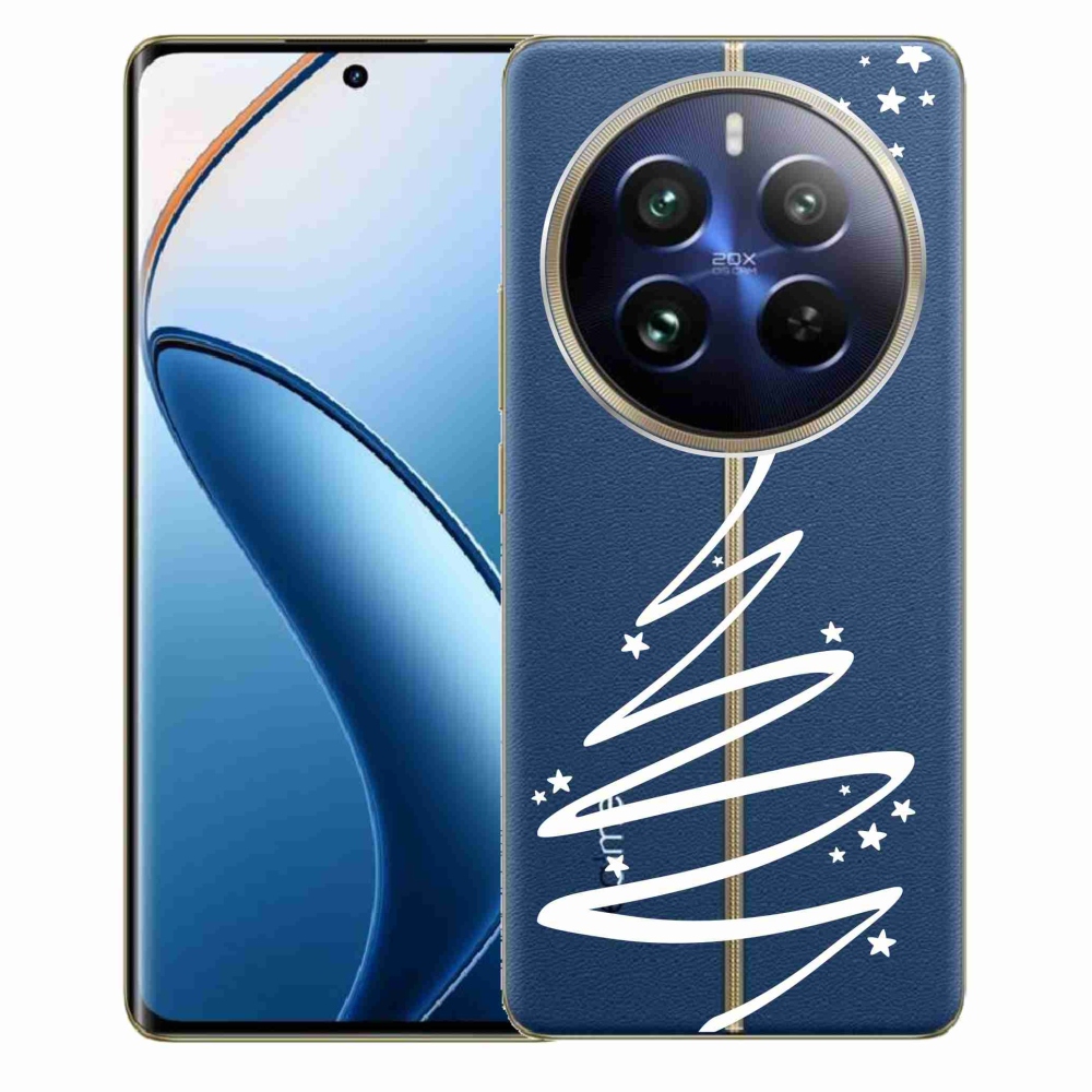 Zselés borítás mmCase a Realme 12 Pro 5G/12 Pro+ 5G számára - fehér fa átlátszó háttéren