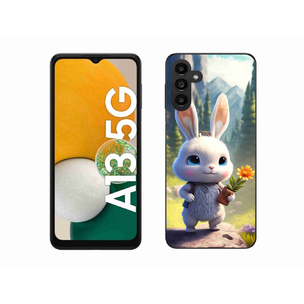 Gél borítás mmCase Samsung Galaxy A13 5G - aranyos nyuszi