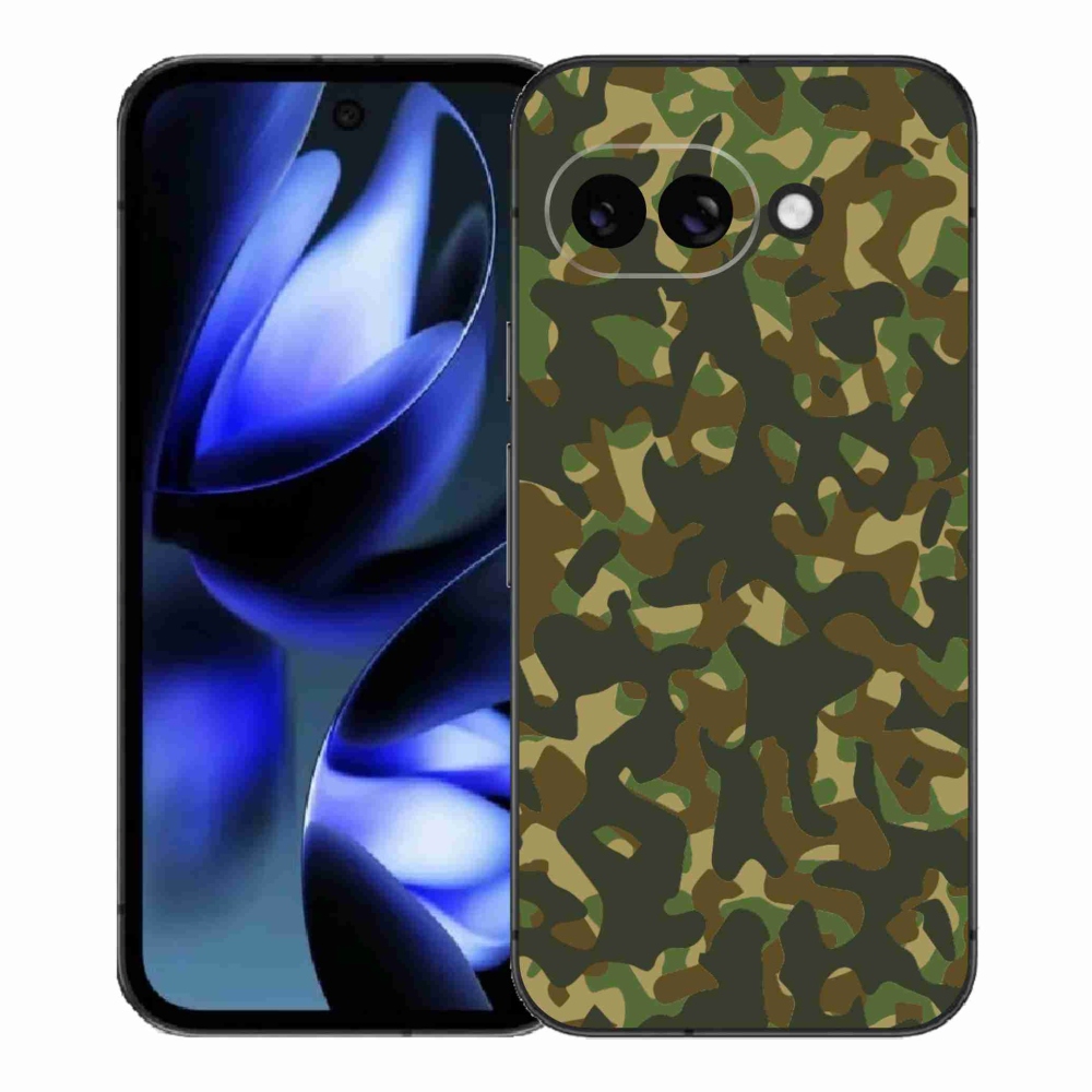 Zselés borítás mmCase a Google Pixel 9a készülékhez - terepszínű minta 1