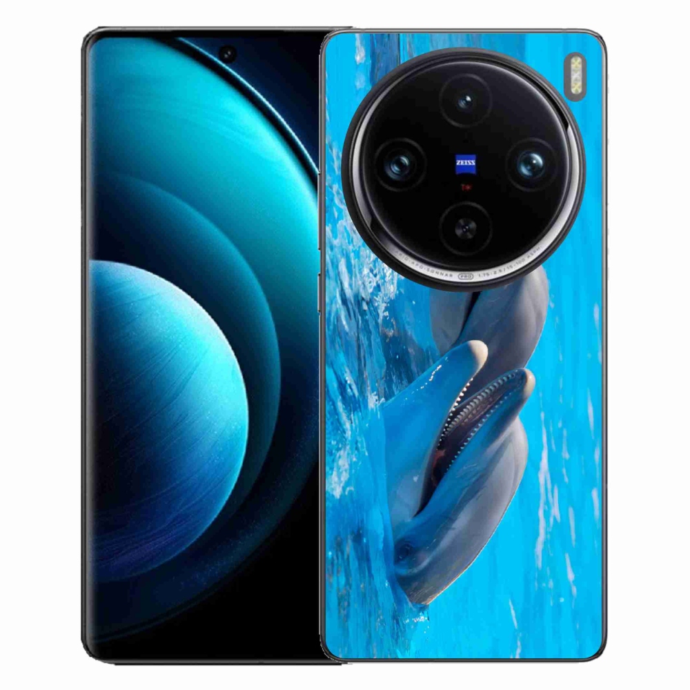 Zselés borítás mmCase a Vivo X100 Pro 5G készülékhez - delfinek