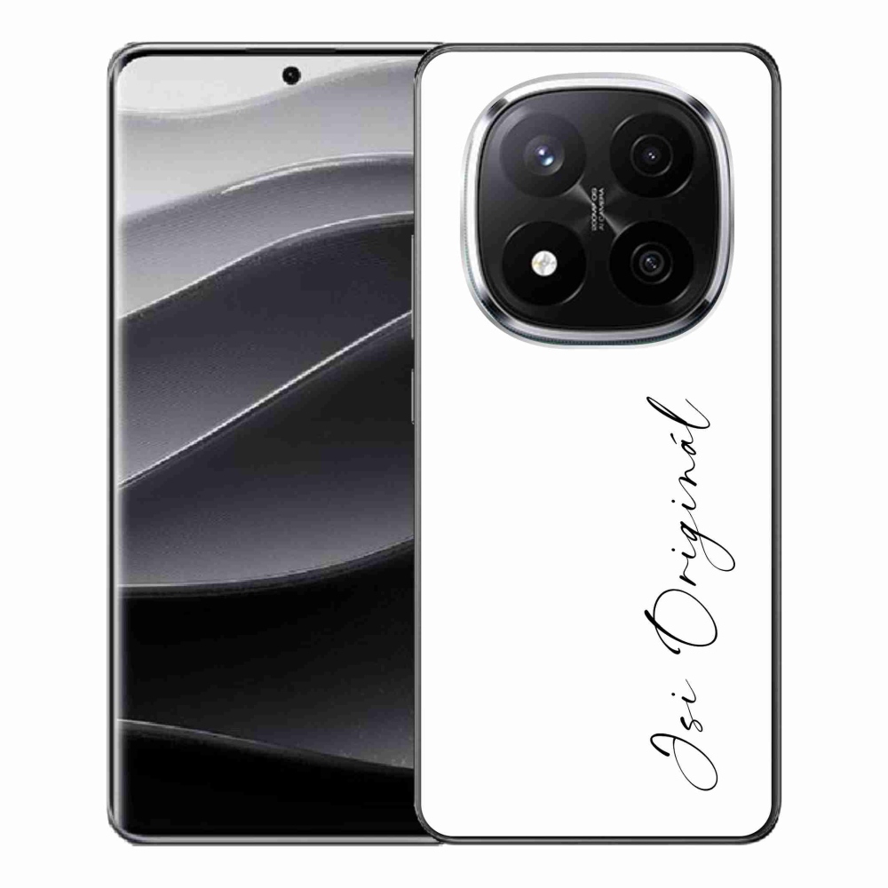 Gél borító mmCase a Xiaomi Redmi Note 14 Pro+ 5G - te vagy az eredeti fehér háttérrel