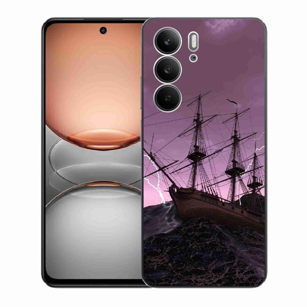 Gél borítás mmCase a Realme C75-hez - hajó a viharban