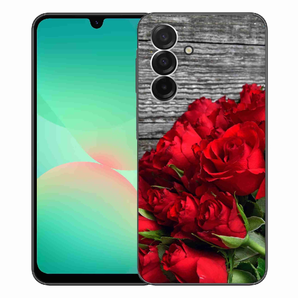 Gél védőhuzat mmCase Samsung Galaxy A26 5G - piros rózsa