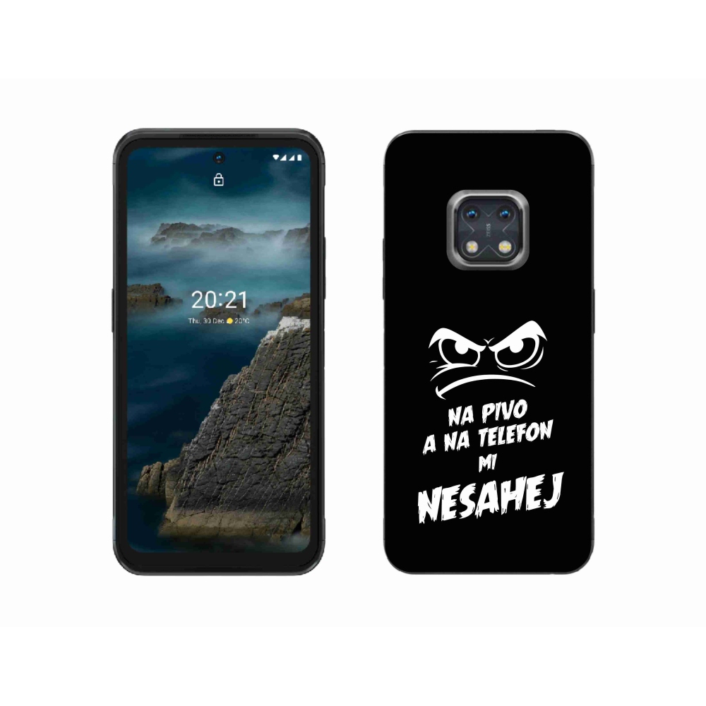 Zselés borítás mmCase a Nokia XR20 készülékhez - sör motívum 2 fekete háttér