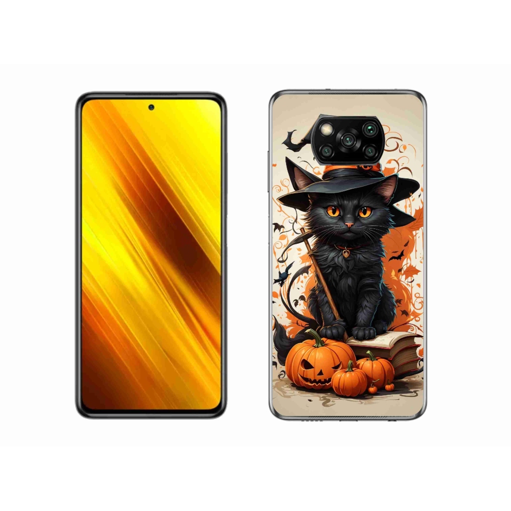 Gél borítás mmCase a Xiaomi Poco X3 Pro számára - macska varázsló