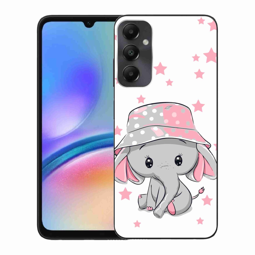Gél védőhuzat mmCase Samsung Galaxy A05s készülékhez - rózsaszín elefánt