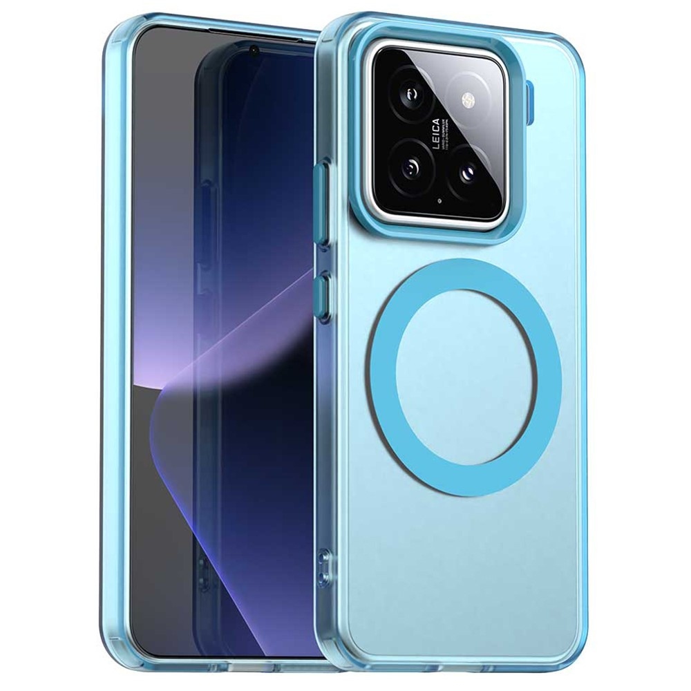 Candy zselés tok MagSafe a Xiaomi 15-ön - kék