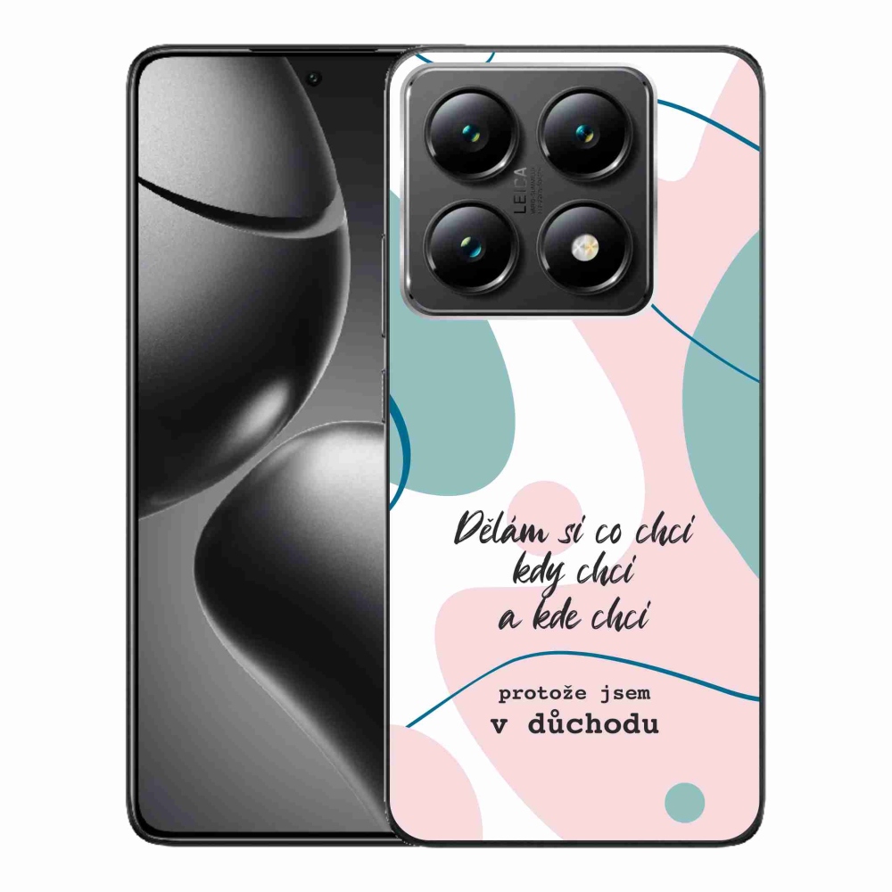 Gél borító mmCase a Xiaomi 14T Pro számára - vicces szöveg 10 fehér háttérrel