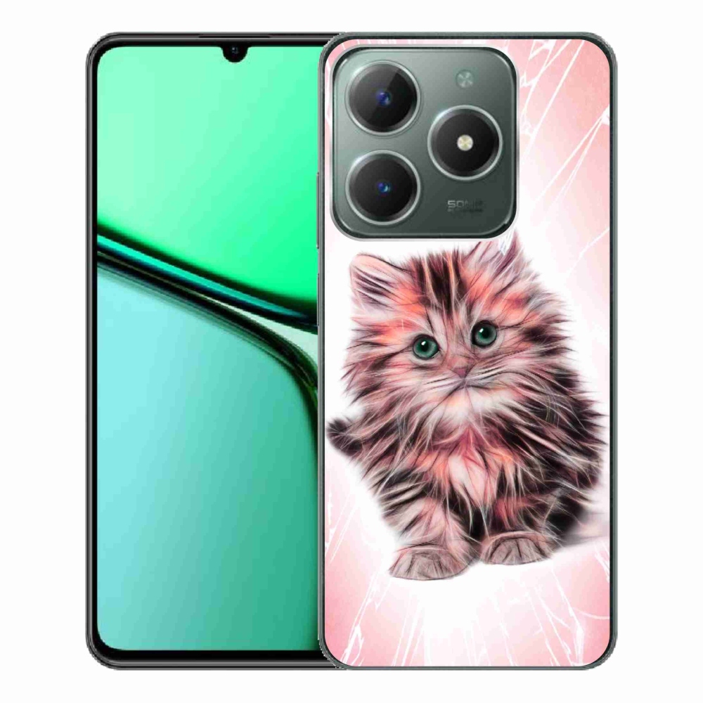 Gél borító mmCase a Realme C61 készülékhez - aranyos cica